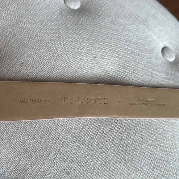 Talbots x Moschino Gold Heart Buckle Pink Snake Suede Belt Women's - Picture 7 of 9